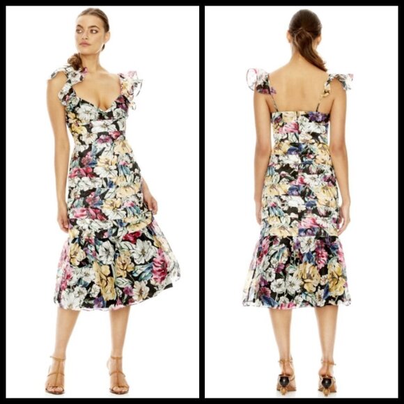 💕TALULAH💕 Alive Midi Dress ~ Wild Camellia Small NWT - Picture 3 of 17